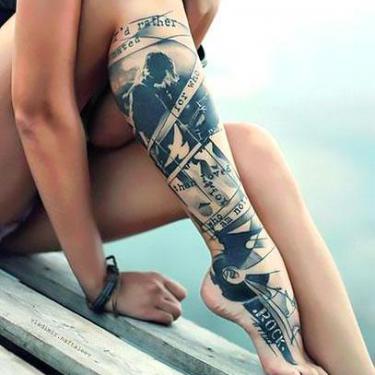 Cool Pieace for Women Tattoo