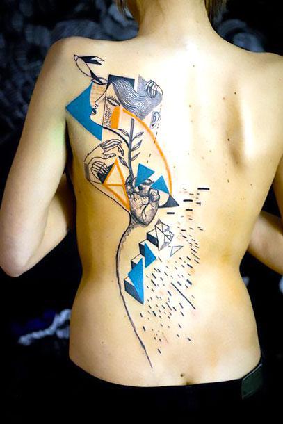 Abstract Tattoo for Girls Tattoo Idea