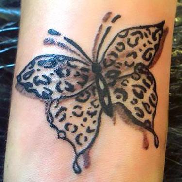 Leopard Butterfly Tattoo