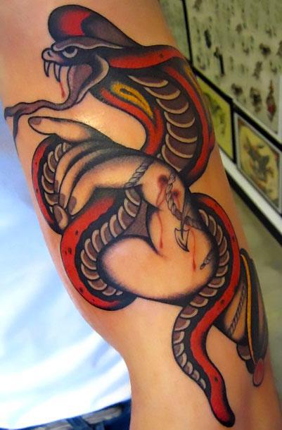Old School King Cobra Tattoo Idea