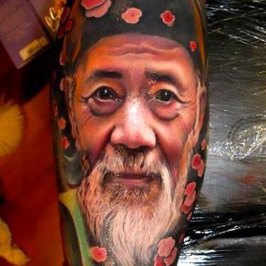 Amazing Asian Portrait Tattoo