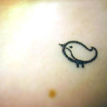 Cute Little Bird Tattoo