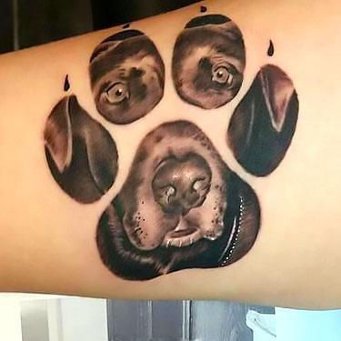 Puppy Print Tattoo