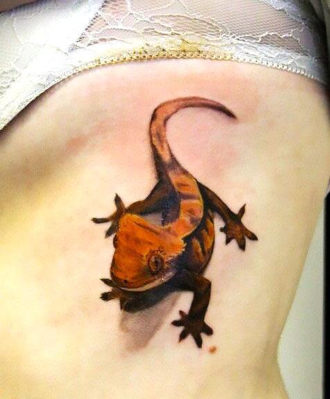 Sweet Lizard Tattoo Idea
