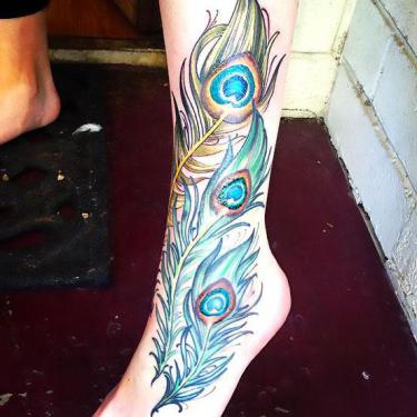 Amazing Peacock Feather Tattoo