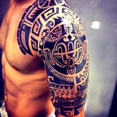 Tribal Shoulder for Guy Tattoo