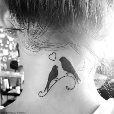 Two Mockingbirds Love Tattoo