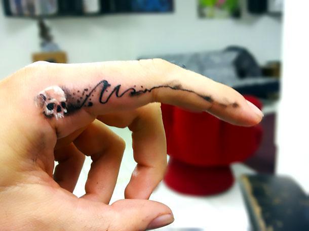 Unique Finger Tattoo Idea
