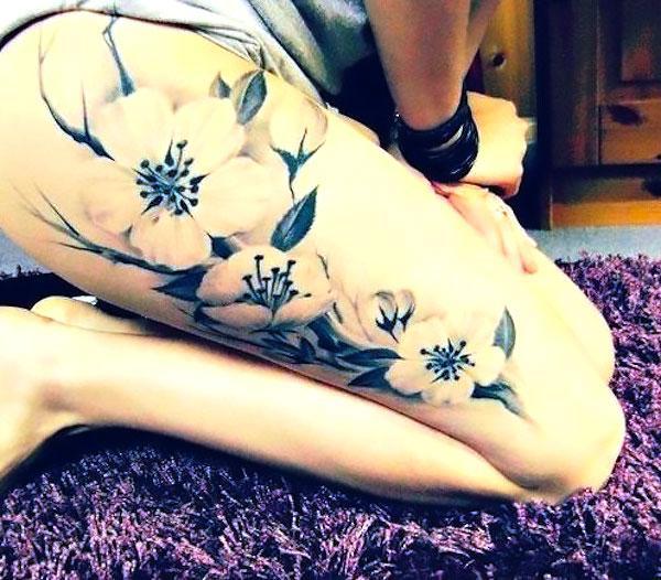 Upper Leg Tattoo Idea