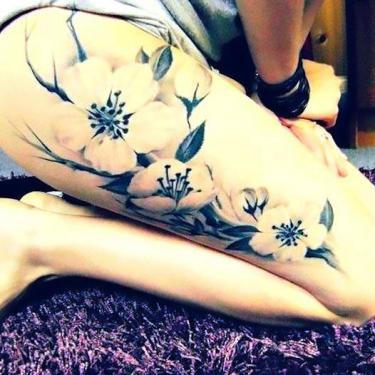 Upper Leg Tattoo