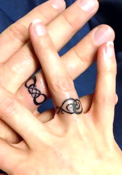 Wedding Rings Tattoo Idea