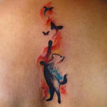 Cat Hunter Tattoo