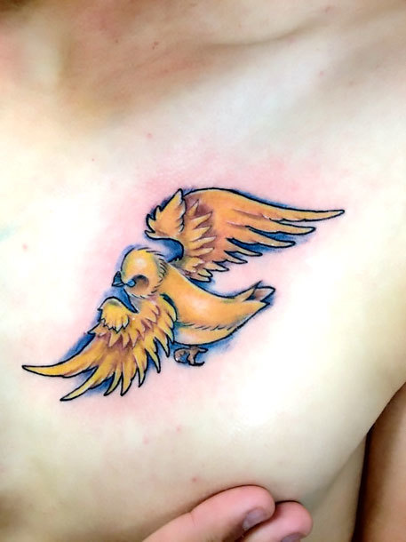 Golden Sparrow Tattoo Idea