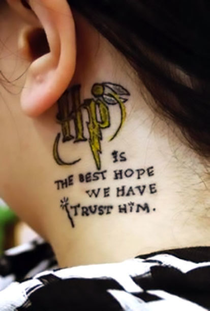 Harry Potter Ear Tattoo Idea