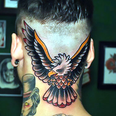 Head Hawk Tattoo