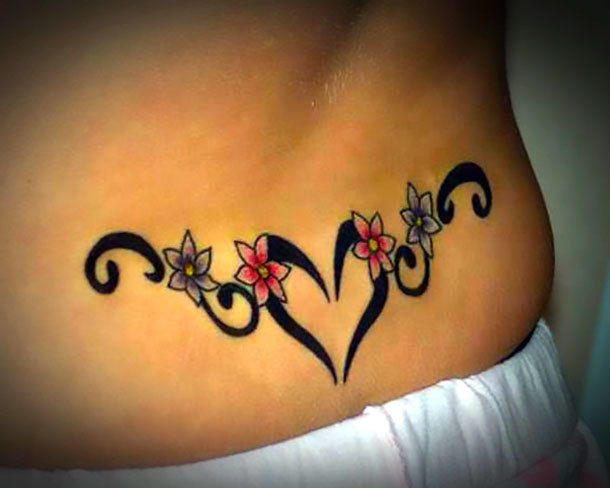 Heart on Lower Back Tattoo Idea