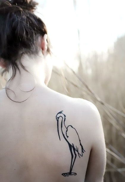 Heron Tattoo Idea