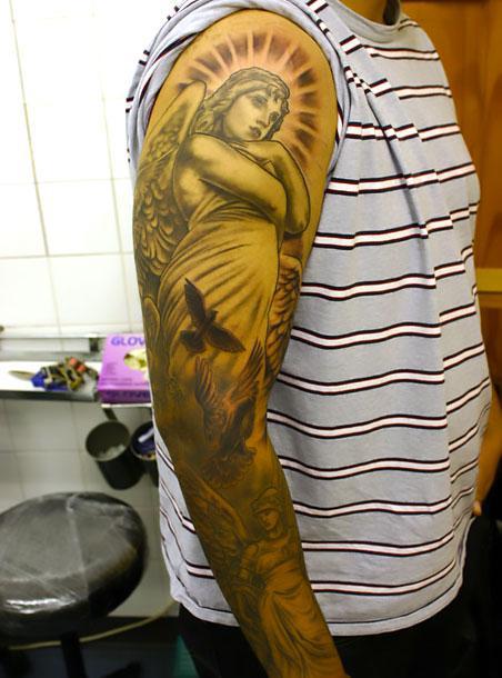 Angel Sleeve Tattoo Idea