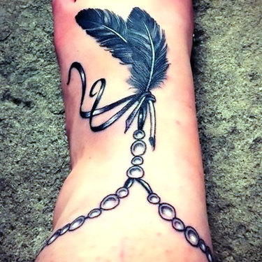Indian Band on Foot Tattoo