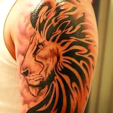 Lion on Arm for Men Tattoo
