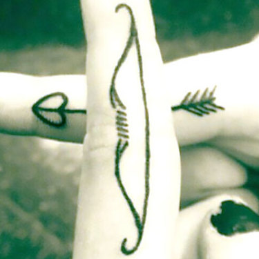 Matching Bow and Arrow Tattoo