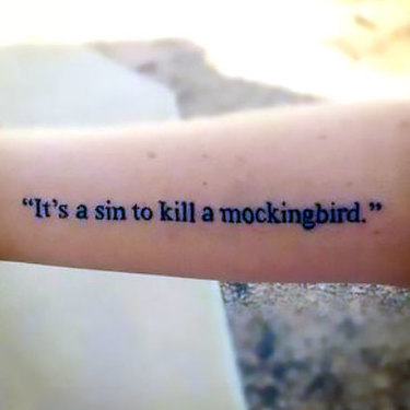 Mockingbird Quote Tattoo