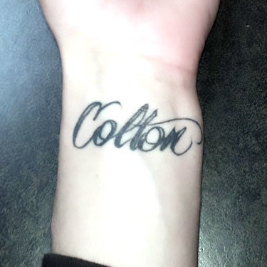 Name on Wrist Tattoo