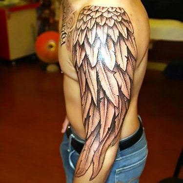 Nice Wing on Arm Tattoo