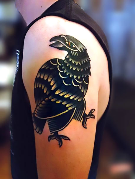 Old School Blackbird Tattoo Idea