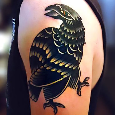 Old School Blackbird Tattoo
