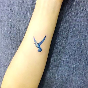 Tiny Bluebird Tattoo