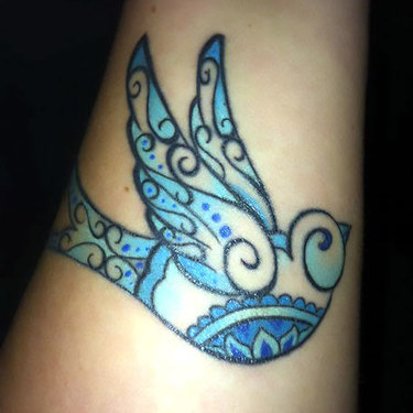 Traditional Bluebird Tattoo