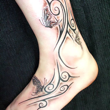 Tribal Ankle Tattoo