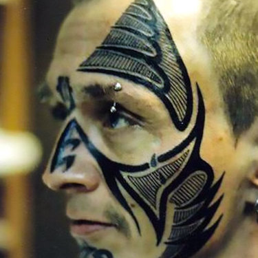 Tribal Face Tattoo