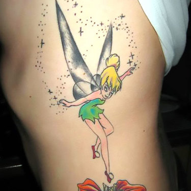 Fairy on Side Tattoo