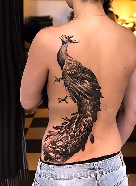 Peacock Tattoo - Cloak and Dagger - Dayton, OH done by Eli Flannagan : r/ tattoos