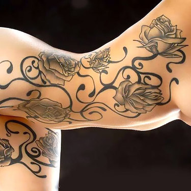 Female Side Tattoo