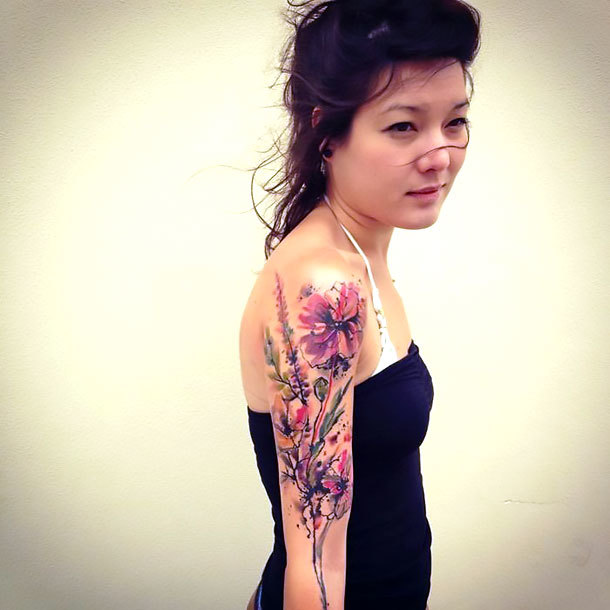 Female Sleeve Tattoo Idea