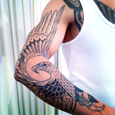 Cool Arm Eagle Tattoo