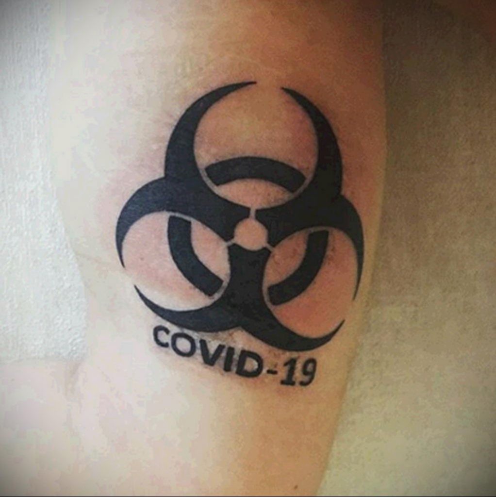 Coronavirus Biohazard Sign Tattoo Idea