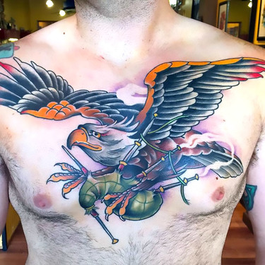 Neo Traditional Eagle Tattoo