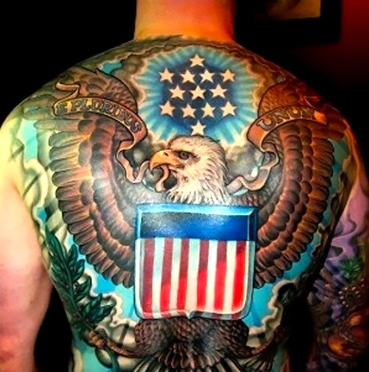 Nice American Eagle Tattoo Idea