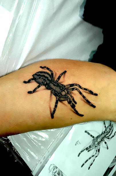 3D Spider Tarantula Tattoo Idea