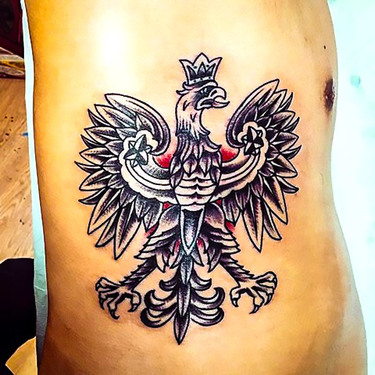 Traditional Polish Eagle Tattoo