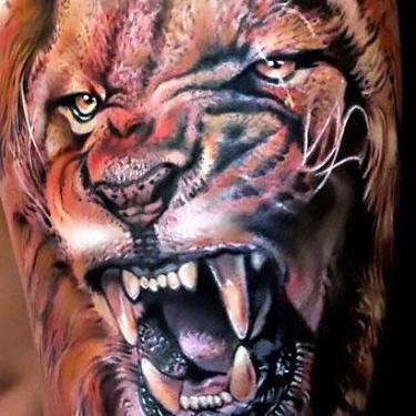 3D Lion Tattoo