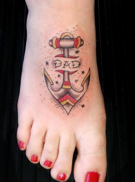 Anchor Father Tattoo Idea