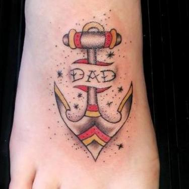 Anchor Father Tattoo