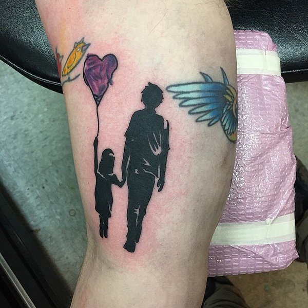 Father and Daughter  Tattoo Idea