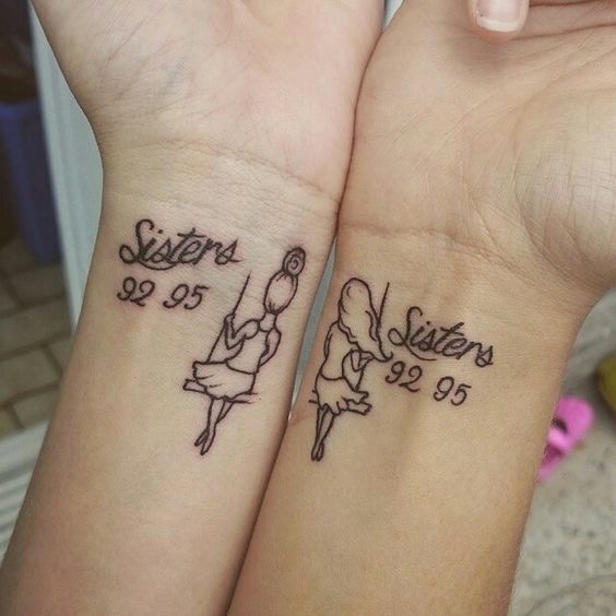 Two Sisters Tattoo Idea