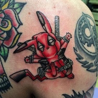 Deadpool Pikachu Tattoo